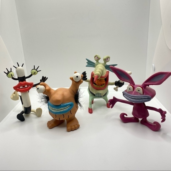 NICKELODEON Real Monster Action Figures Oblina Krumm Gromble Ickis Vintage 1995 - Picture 2 of 12